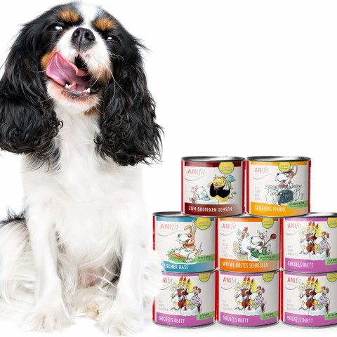 Hund Hundefutter Nassfutter Hunde-Schnupperpaket 200g 1 Set mit verschiedenen Sorten / Flocken / Testpackungen -1- Anifit